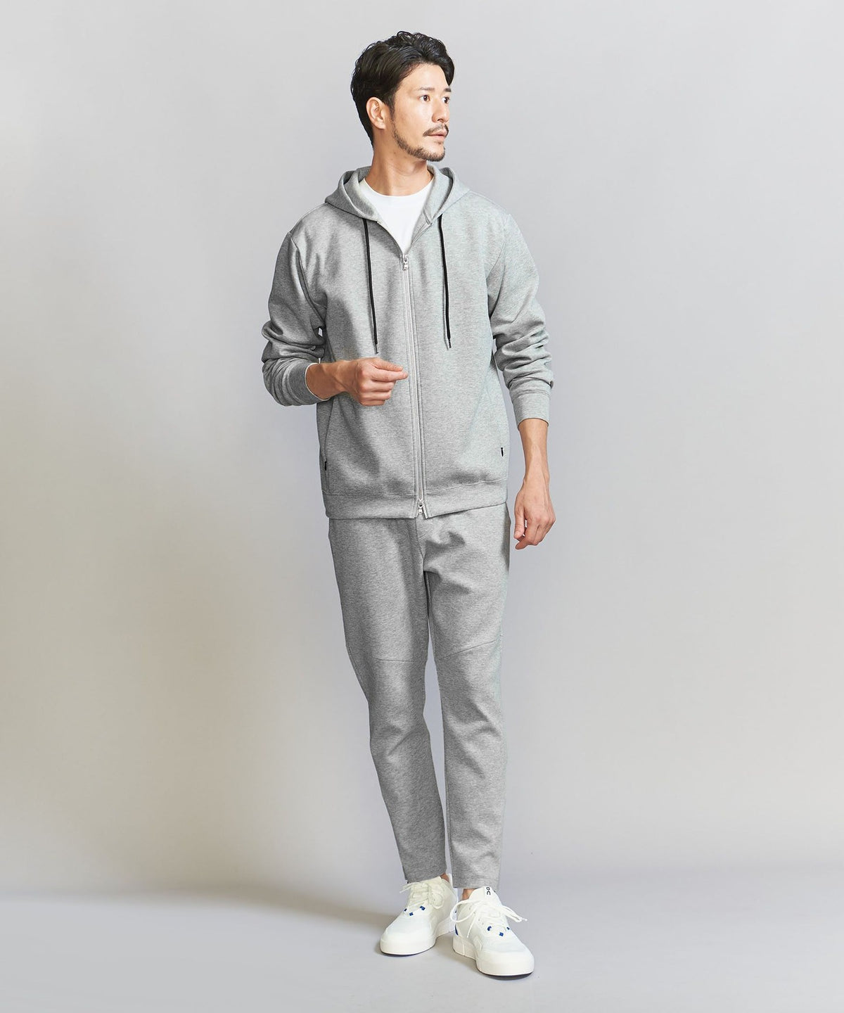 WEB Exclusive WARDROBE SMART Double Knit Zip Hoodie / Antibacterial & Odor-Resistant / Matching Set