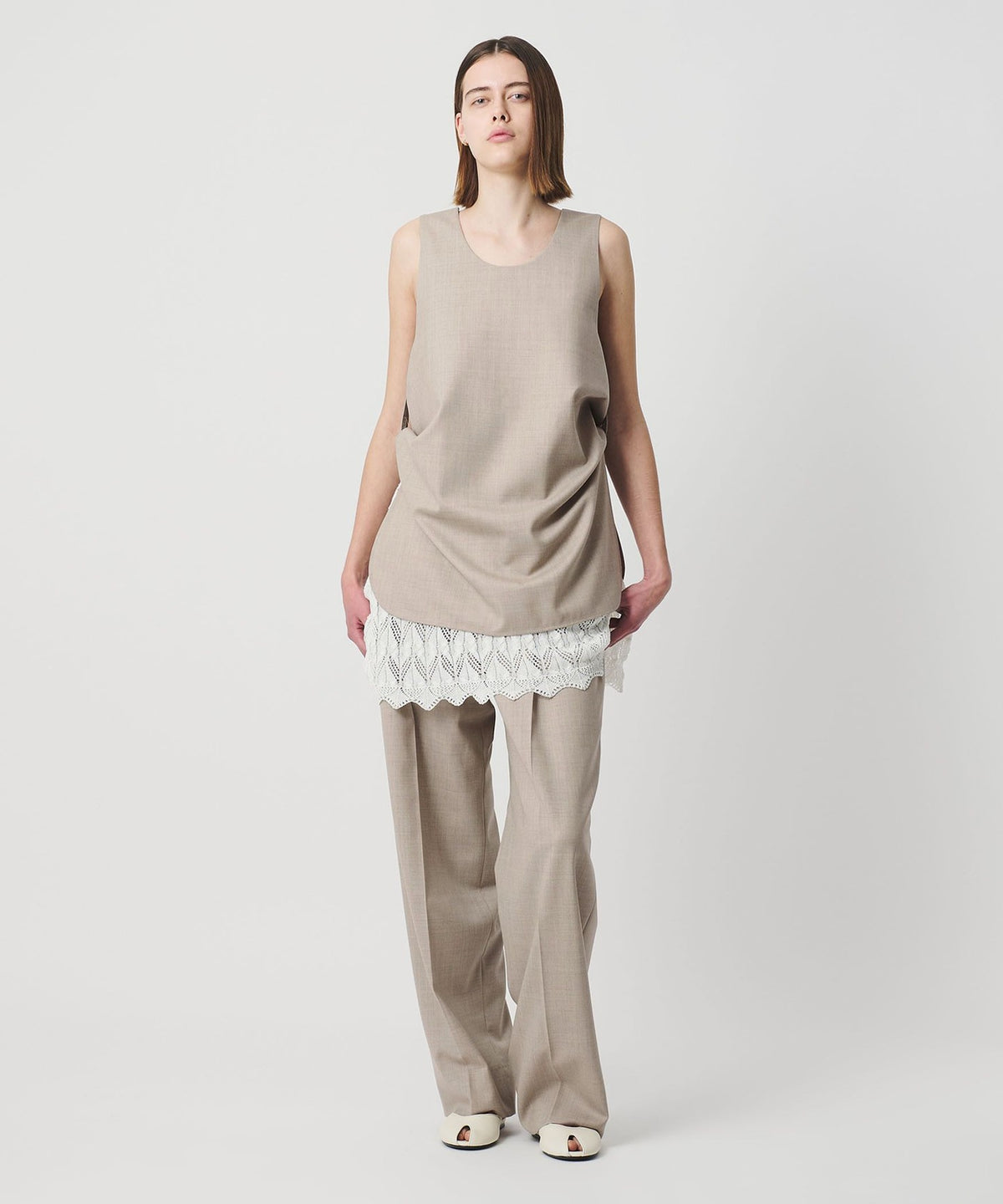 <AEWEN MATOPH> Double Tuck Wide Pants