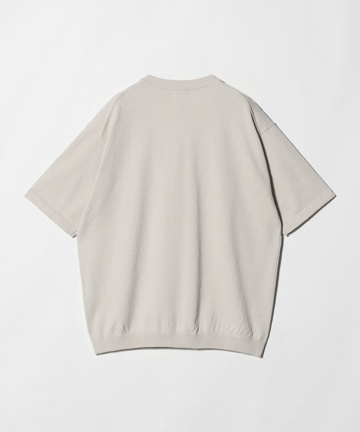 KNITEE Crimp Cotton V-Neck Knit T-Shirt - Machine Washable