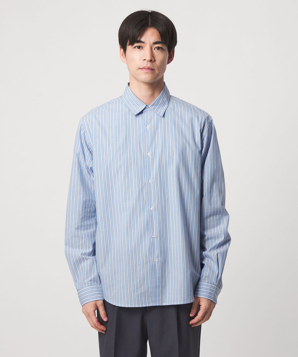 【網路限定】JUST fit JAMES FABRC 圖案 長袖 襯衫