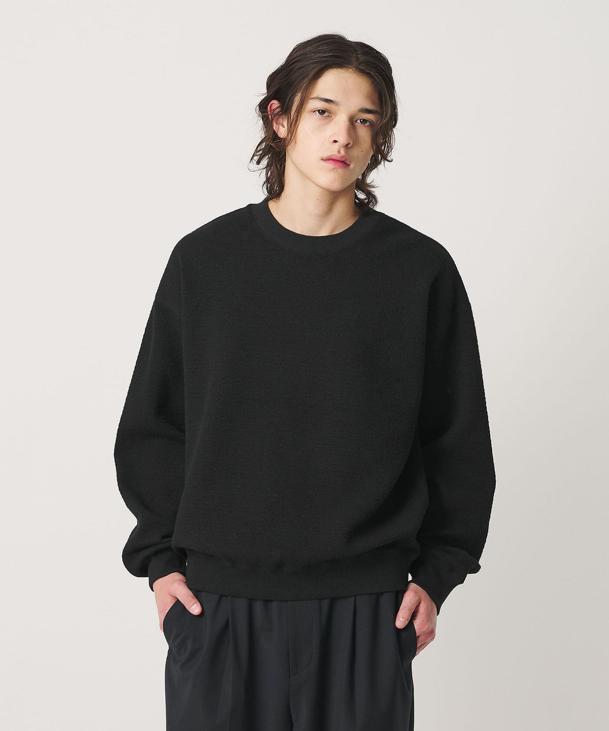 WEB Exclusive Blister Jacquard Sweatshirt