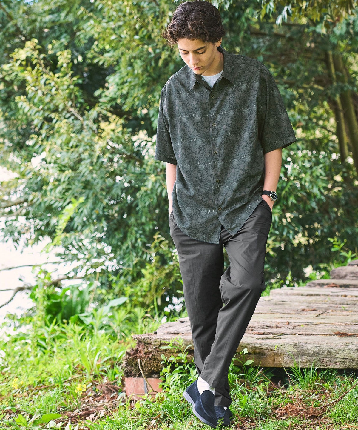 Nylon Twill Olmai Easy Pants R2 -Stretch & Cool Touch-