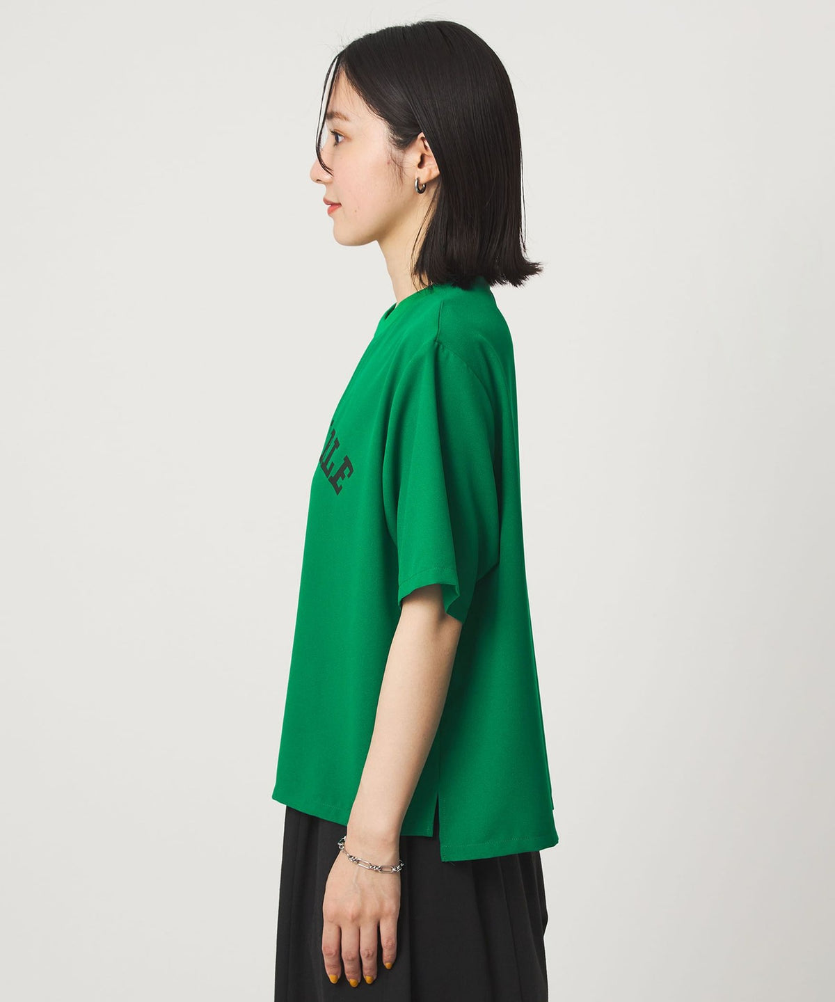 【WEB Limited】<at ease> Georgette Print Cut-and-Sew Quick Dry