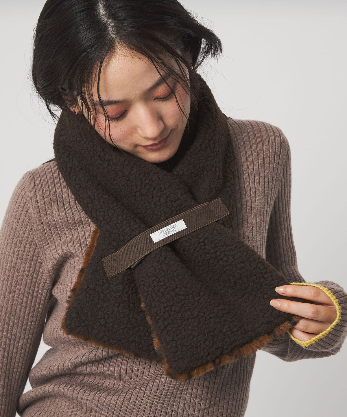 【独家定制】＜INFIELDER DESIGN＞摇粒绒双面围巾