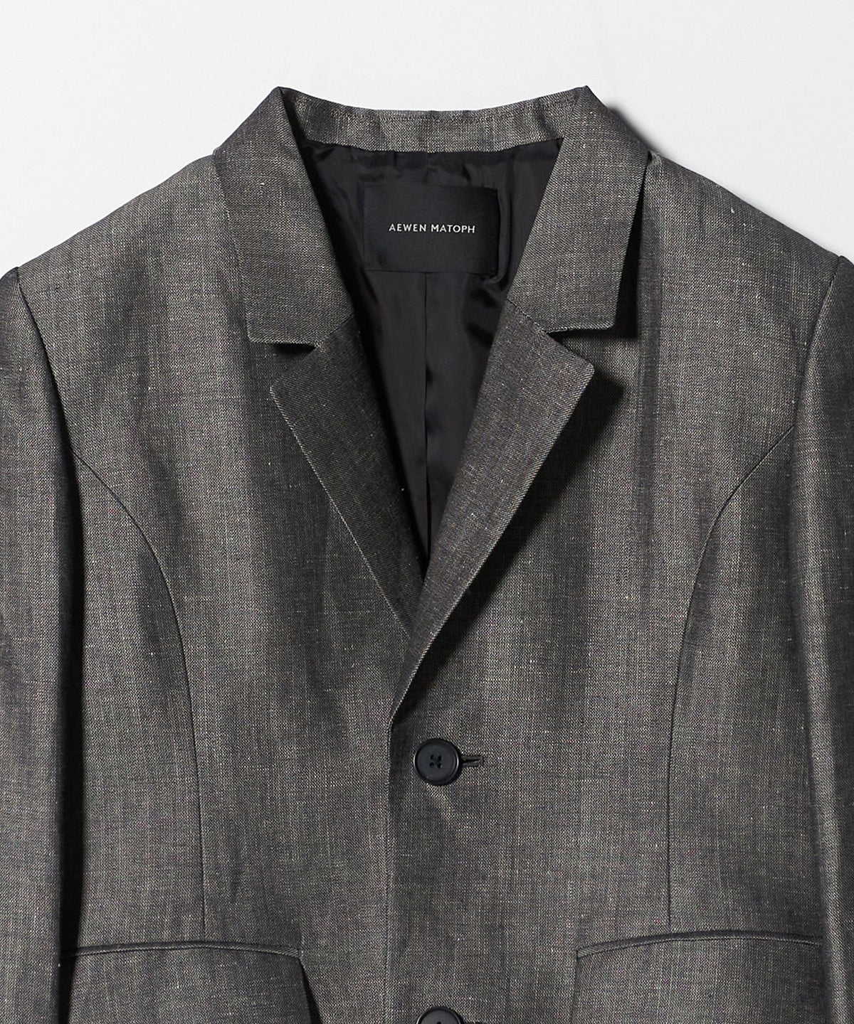 <AEWEN MATOPH> Wool Linen Waist-Shaped Jacket