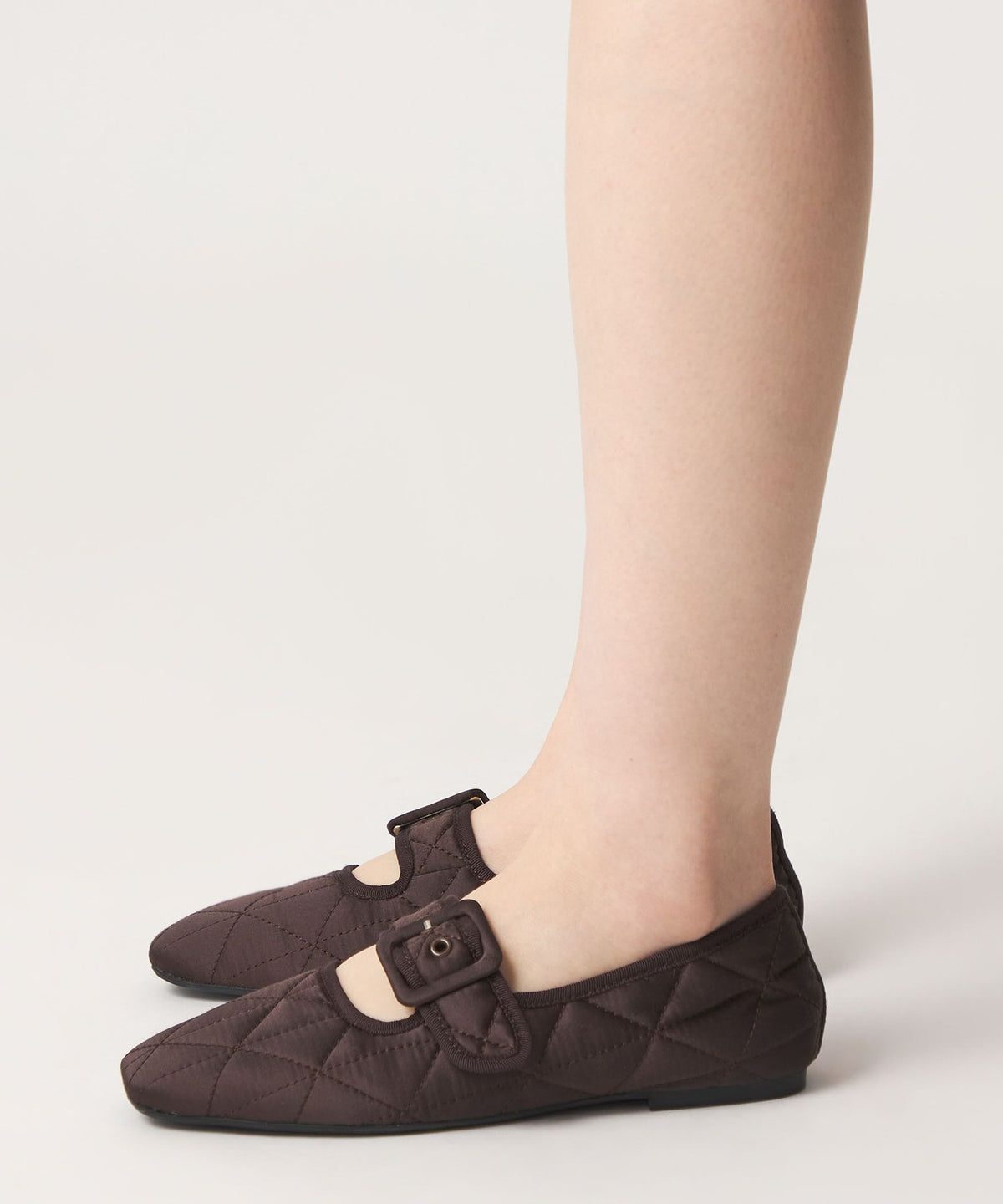 <SY> Soft Mary Jane Satin Flats 10^