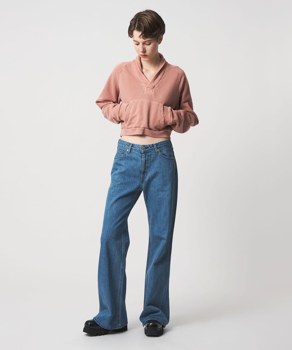 <6(ROKU)> Cotton French Terry Skipper