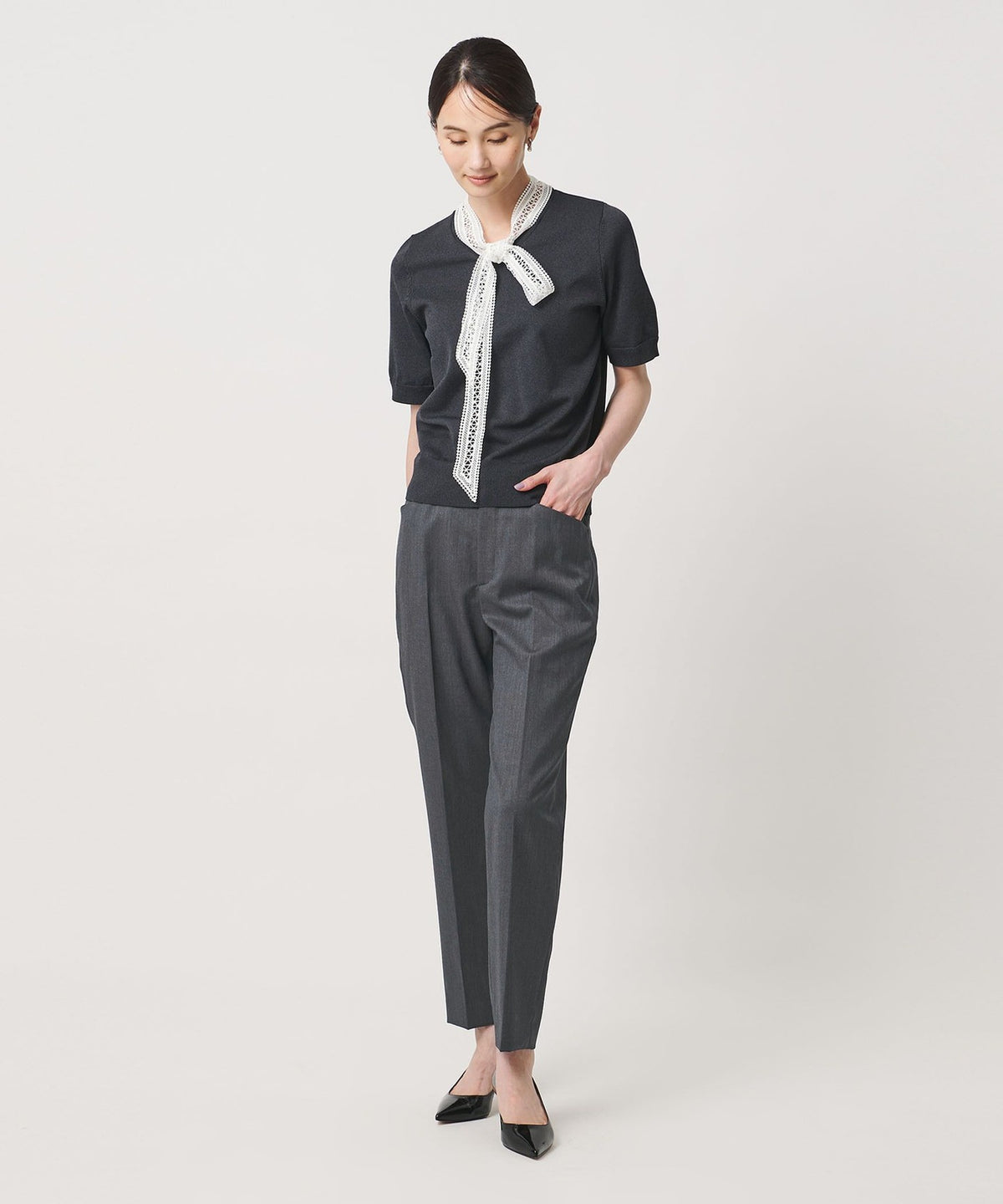 Vitale Barberis Canonico 修身锥形裤