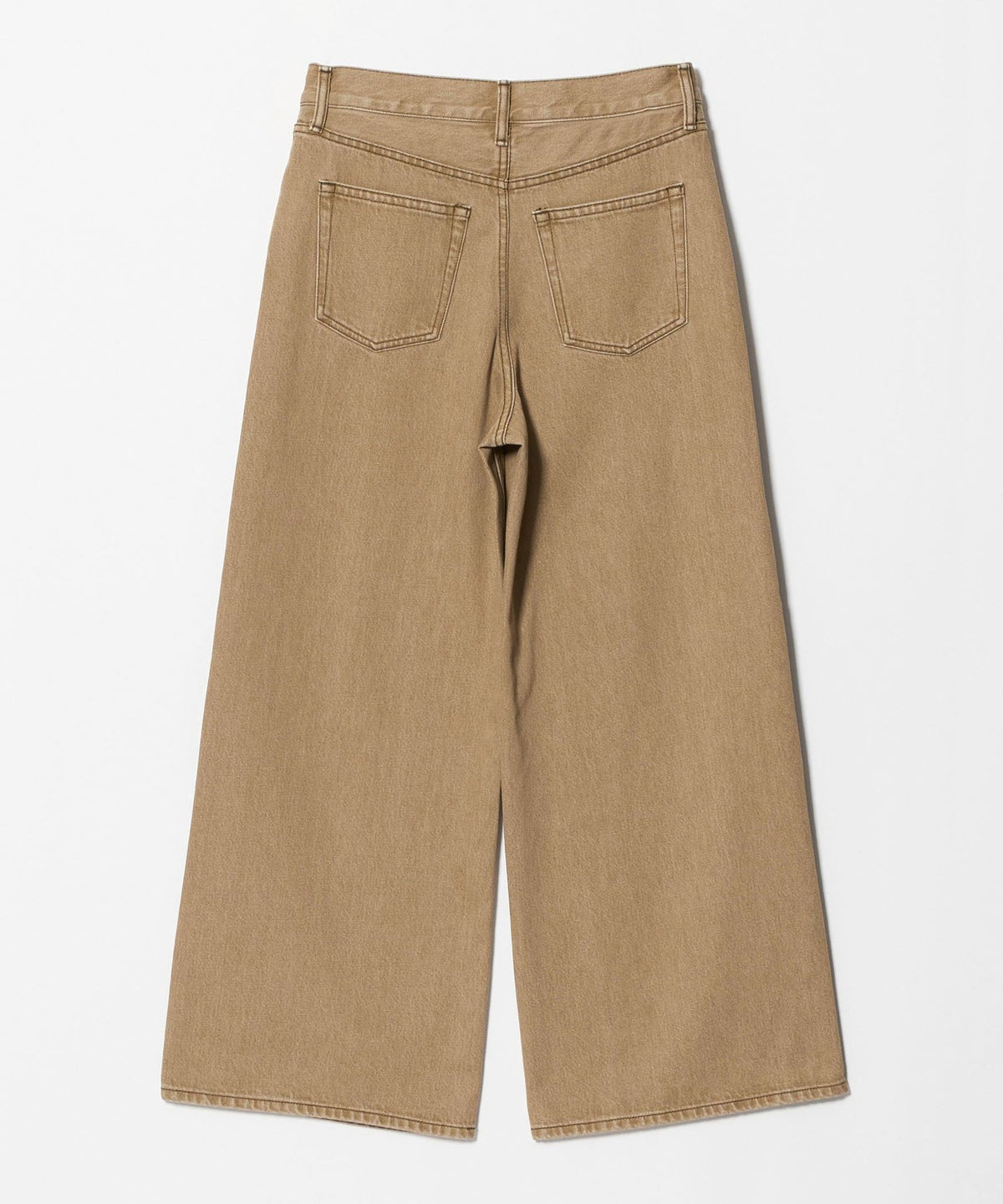 Pantalones vaqueros acampanados anchos de algodón