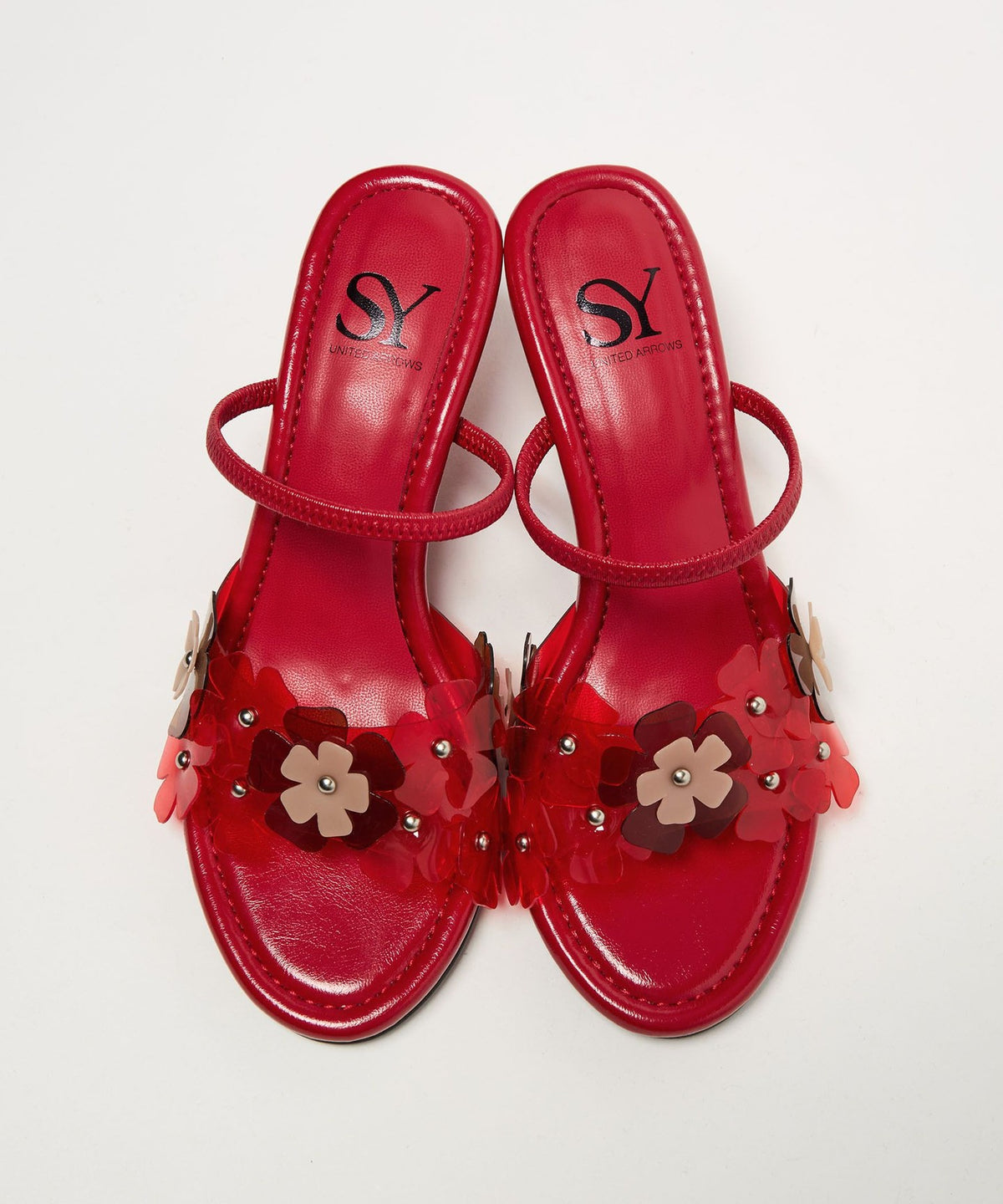 <SY> Flower Wedge Sandals 60