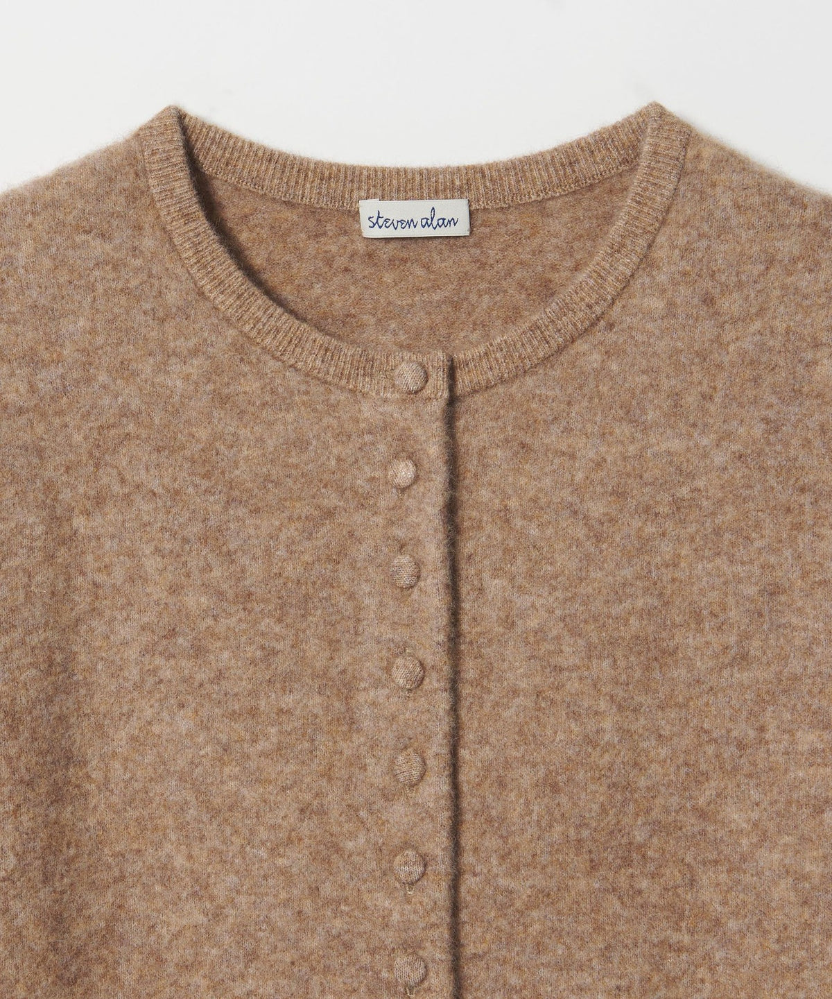 ＜Steven Alan＞羊毛 尼龍 駱駝毛混紡開襟衫
