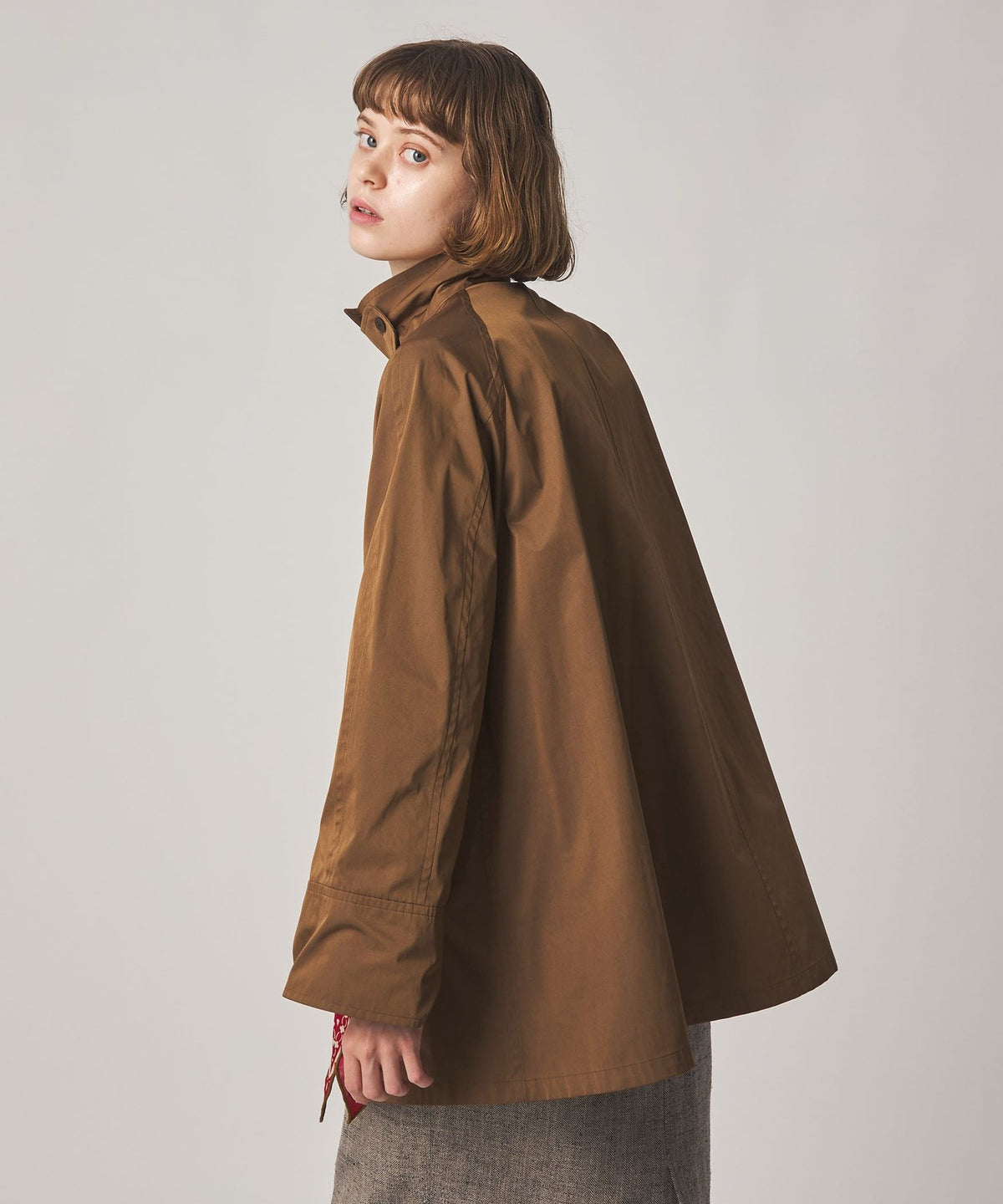 <Steven Alan> Polyester Cotton Tent Short Coat