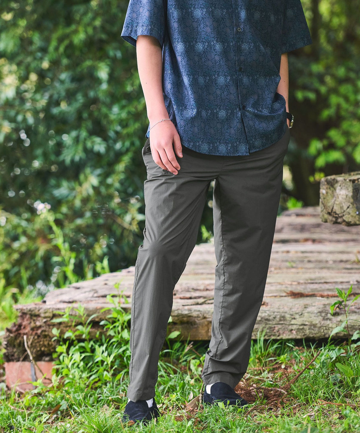 Nylon Twill Olmai Easy Pants R2 -Stretch & Cool Touch-