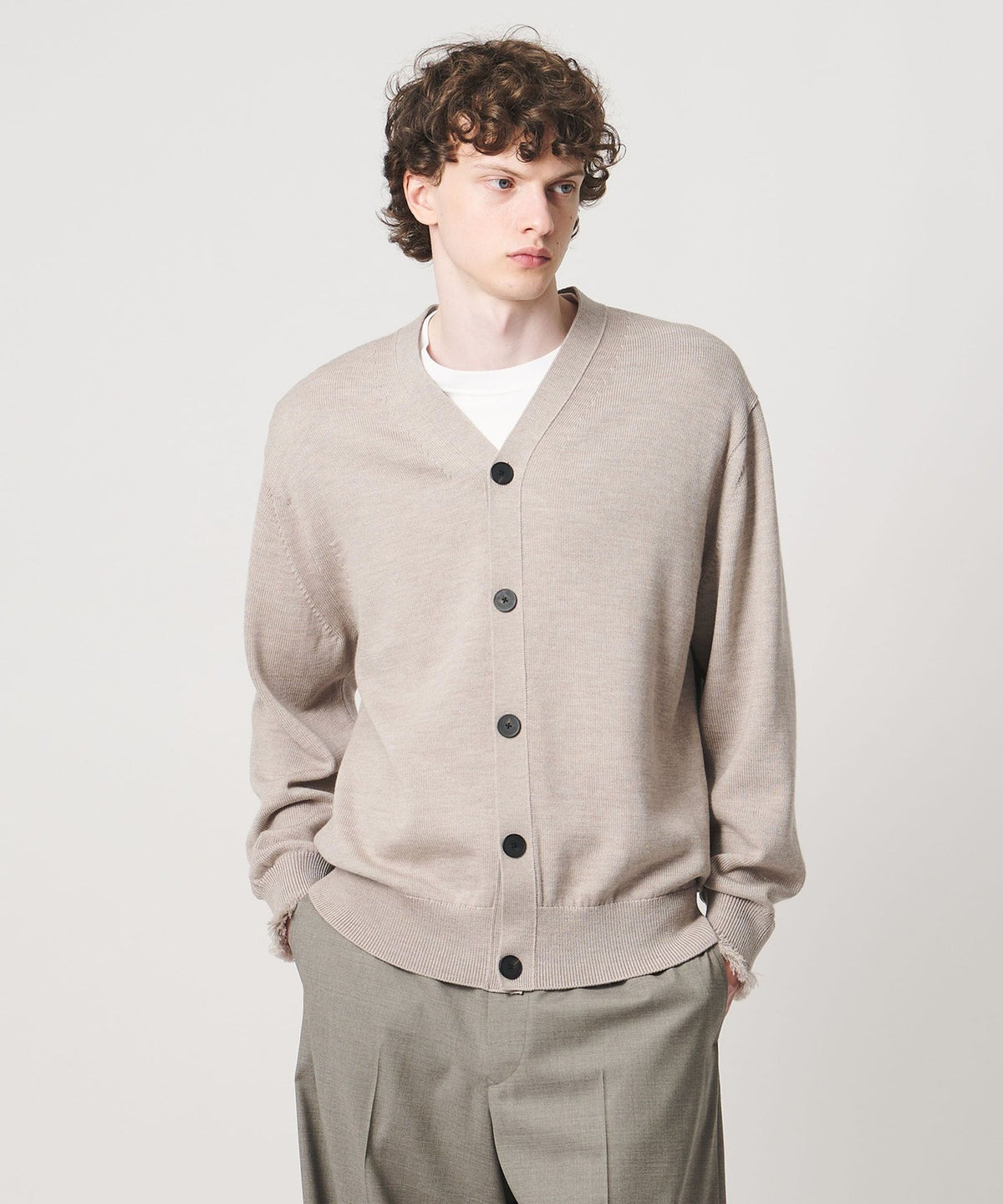 <LOEFF> 9-Gauge Fringe Cardigan