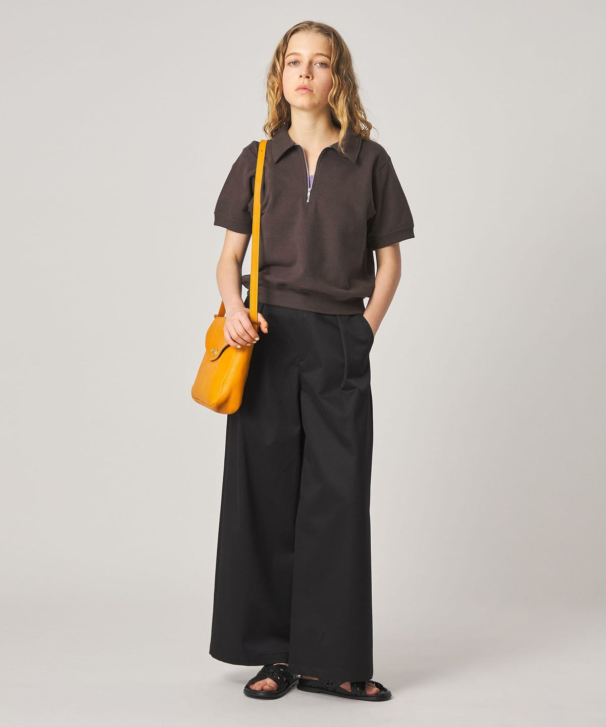 ＜Steven Alan＞純棉 衛衣 半拉鍊 套頭衫
