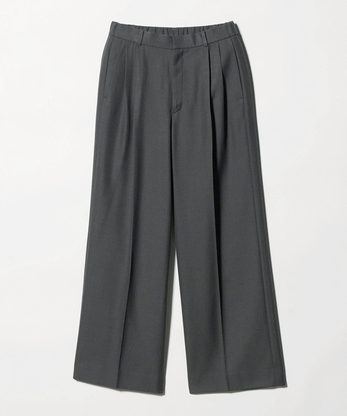 Pantalon large droit à deux plis