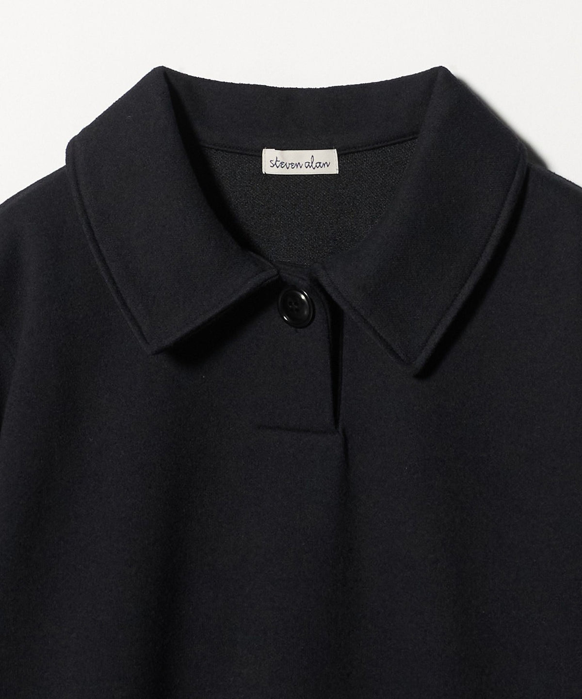 <Steven Alan> 圈圈纱空气层面料单扣半袖套头衫 轻薄款