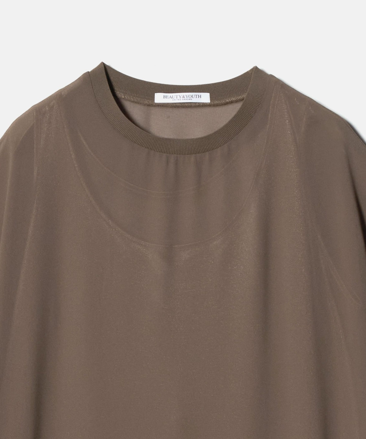 Chiffon Layered Dolman Sleeve ड्रेस