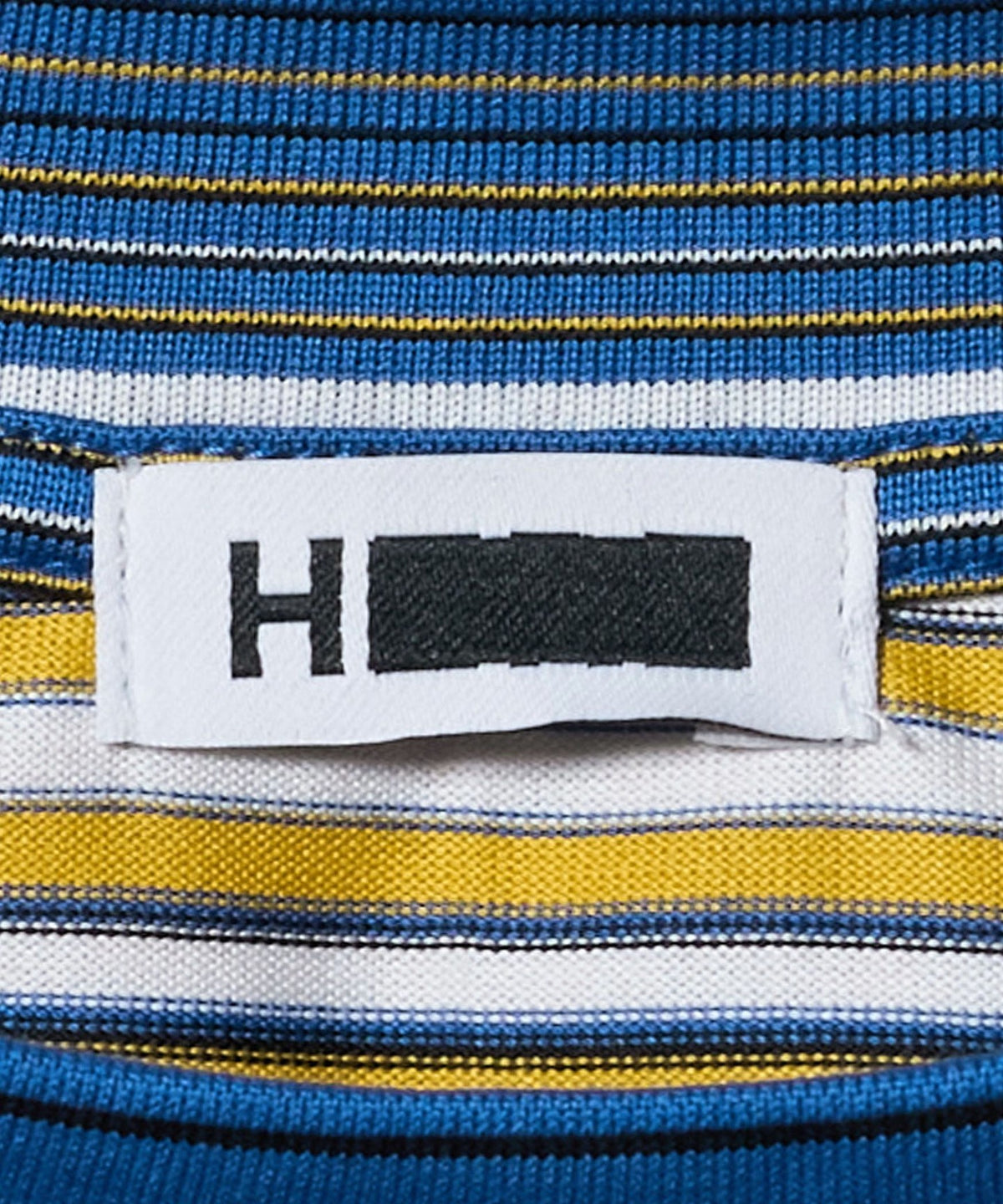 ＜H＞精致条纹短袖T恤