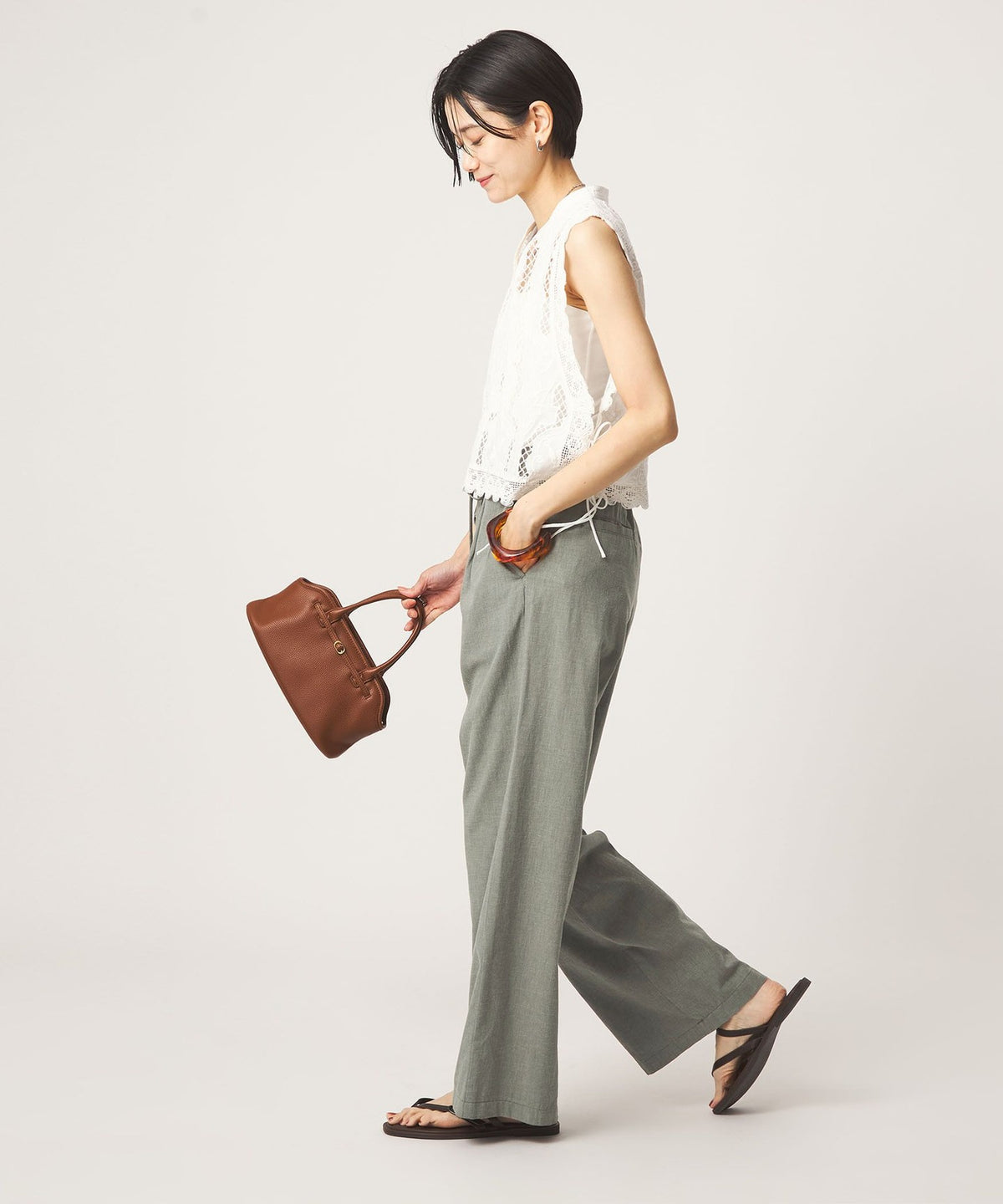 [SHORT/TALL साइज उपलब्ध है] BREEZE LINEN वाइड पैंट