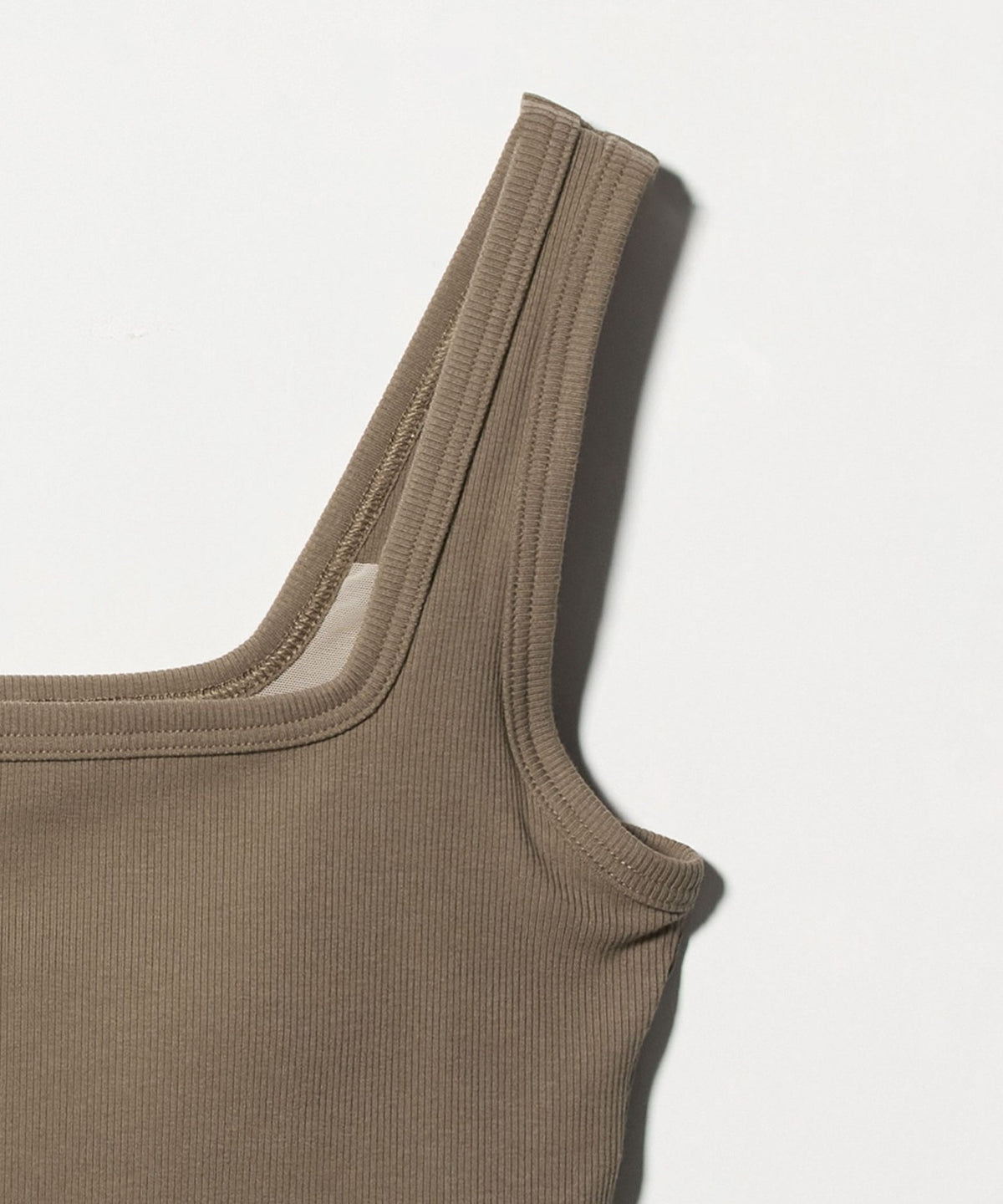 <MARW UNITED ARROWS> Built-in Bra Ribbed Tank Top