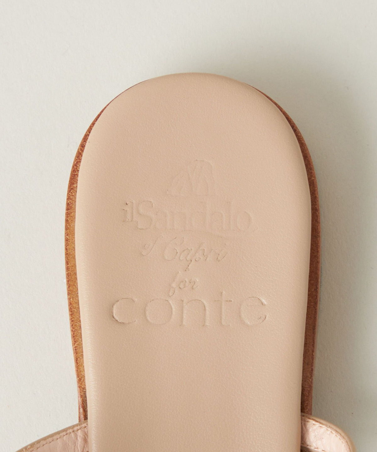 【联名款】＜il Sandalo for conte＞绑带凉鞋 米色