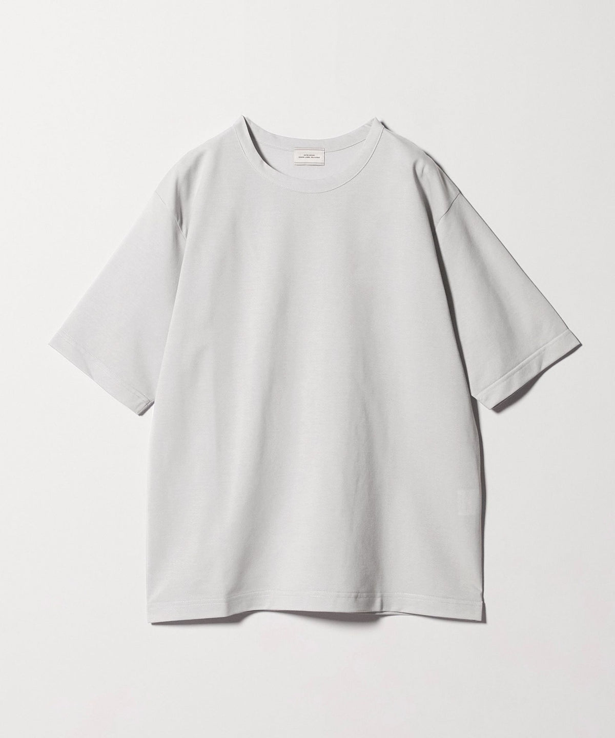 Hochgedrehtes Twill Rundhals T-Shirt