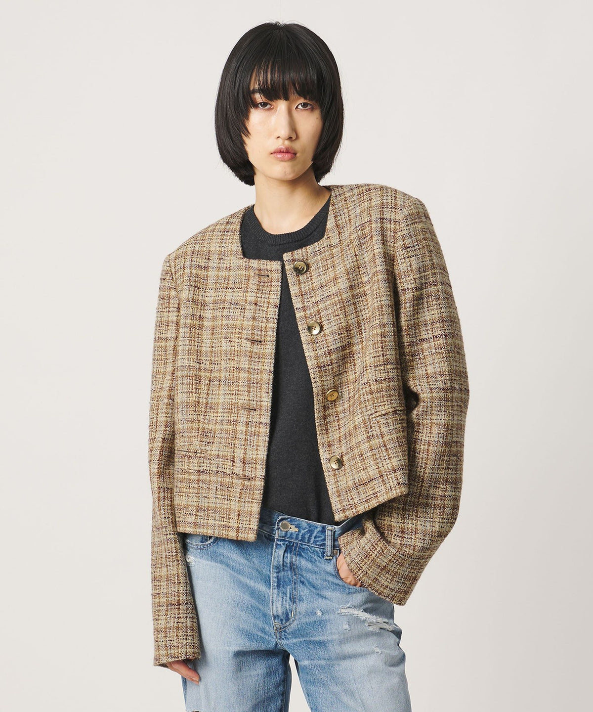 <AEWEN MATOPH> Tweed Short Jacket
