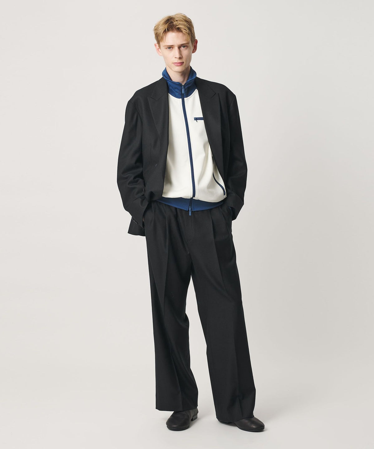 N/SUIT 萨克森尼双排扣夹克