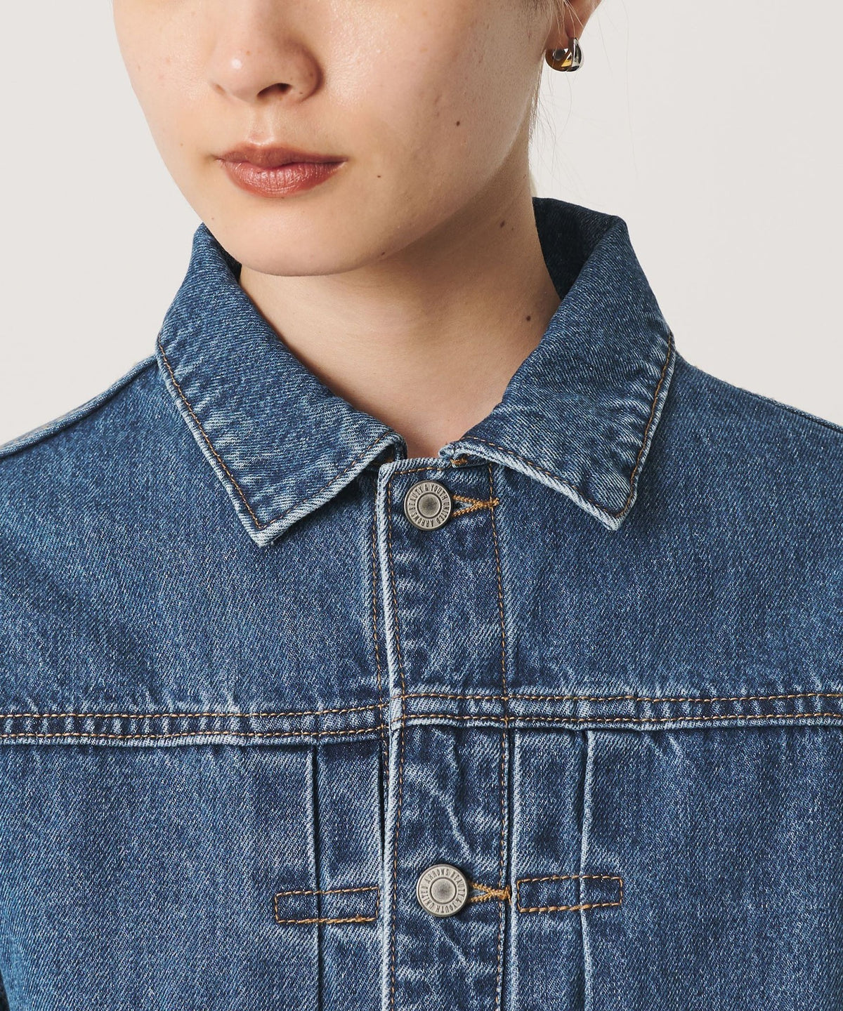 Veste en jean ample 【Exclusivité WEB】