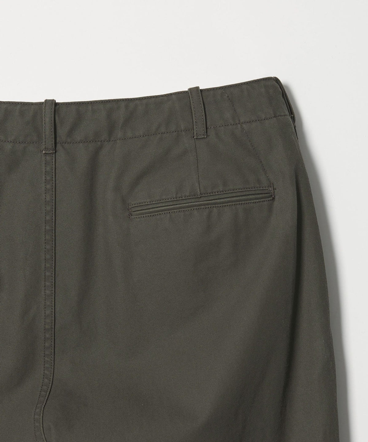 <Steven Alan> High-Twist Twill Army No-Pleat Trousers