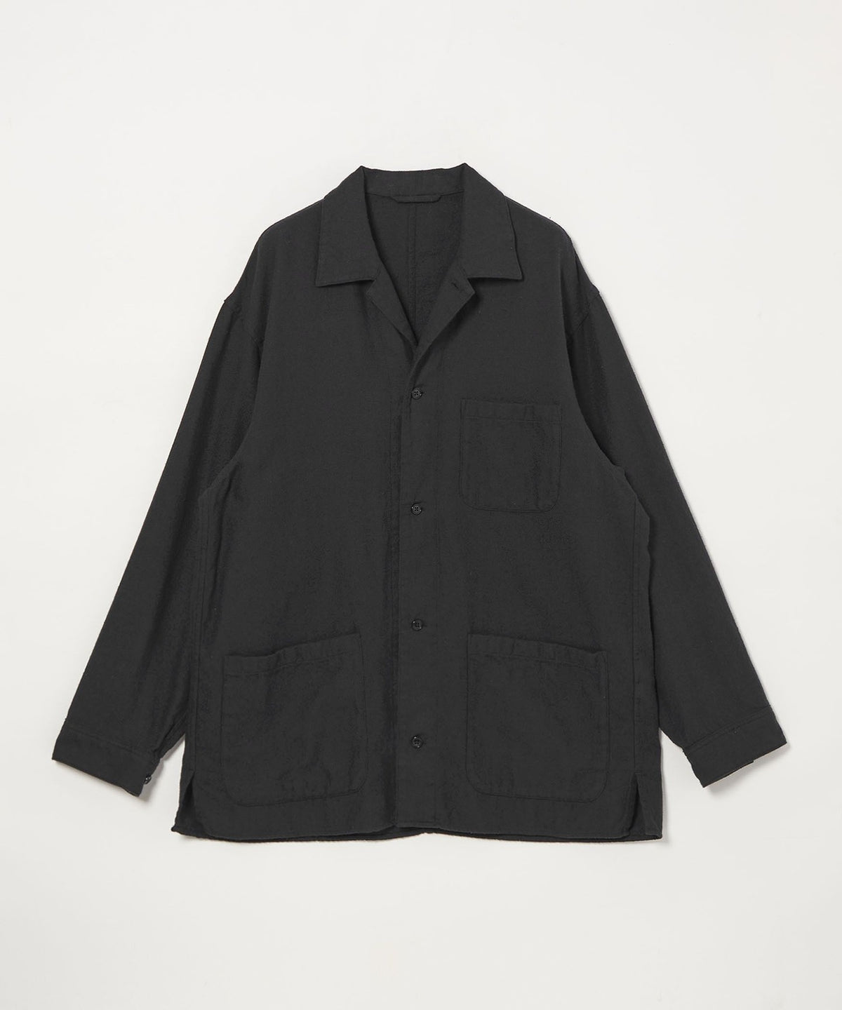 <Steven Alan> Silk Nep Open Collar Coverall Shirt