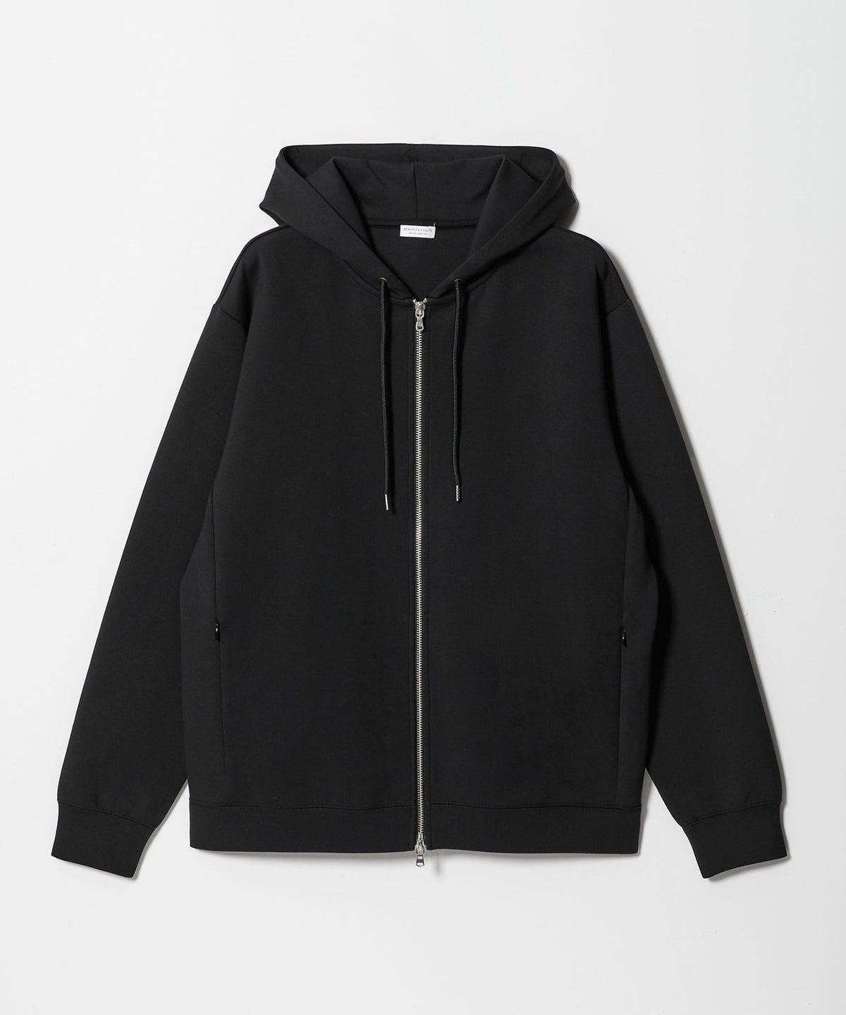 【WARDROBE SMART】Sudadera con capucha con cremallera de doble punto/Combinable con conjunto