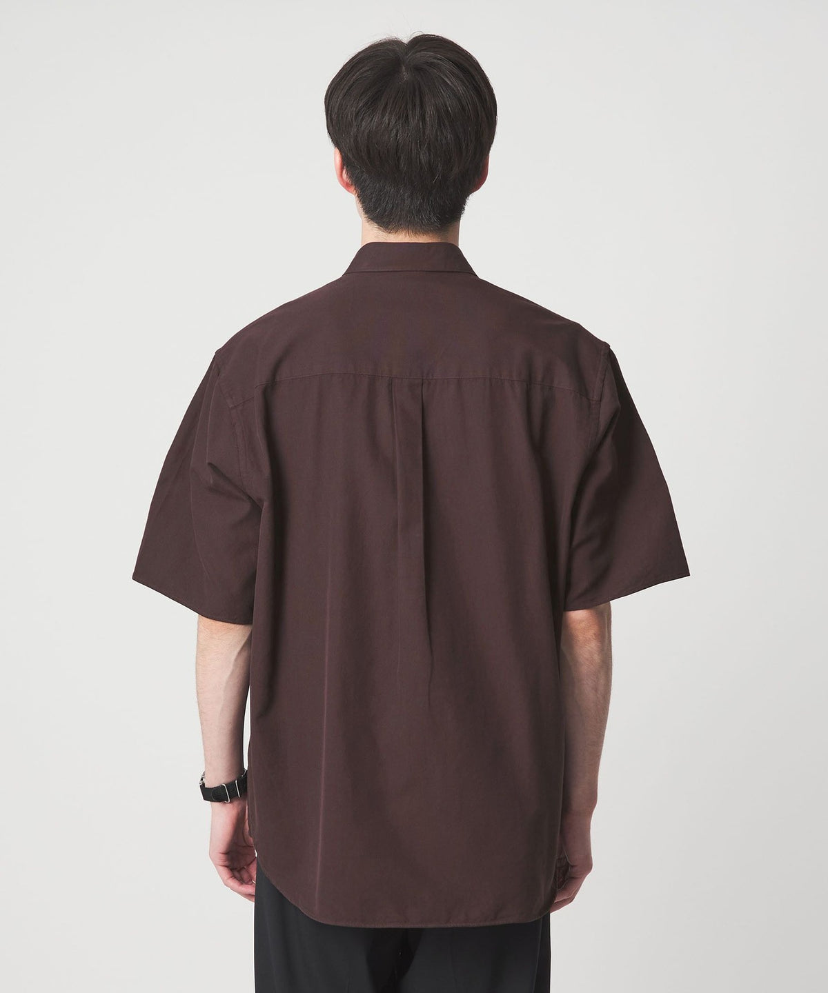 FINE BASIC Suvin Oxford Just-Loose Short Sleeve Shirt