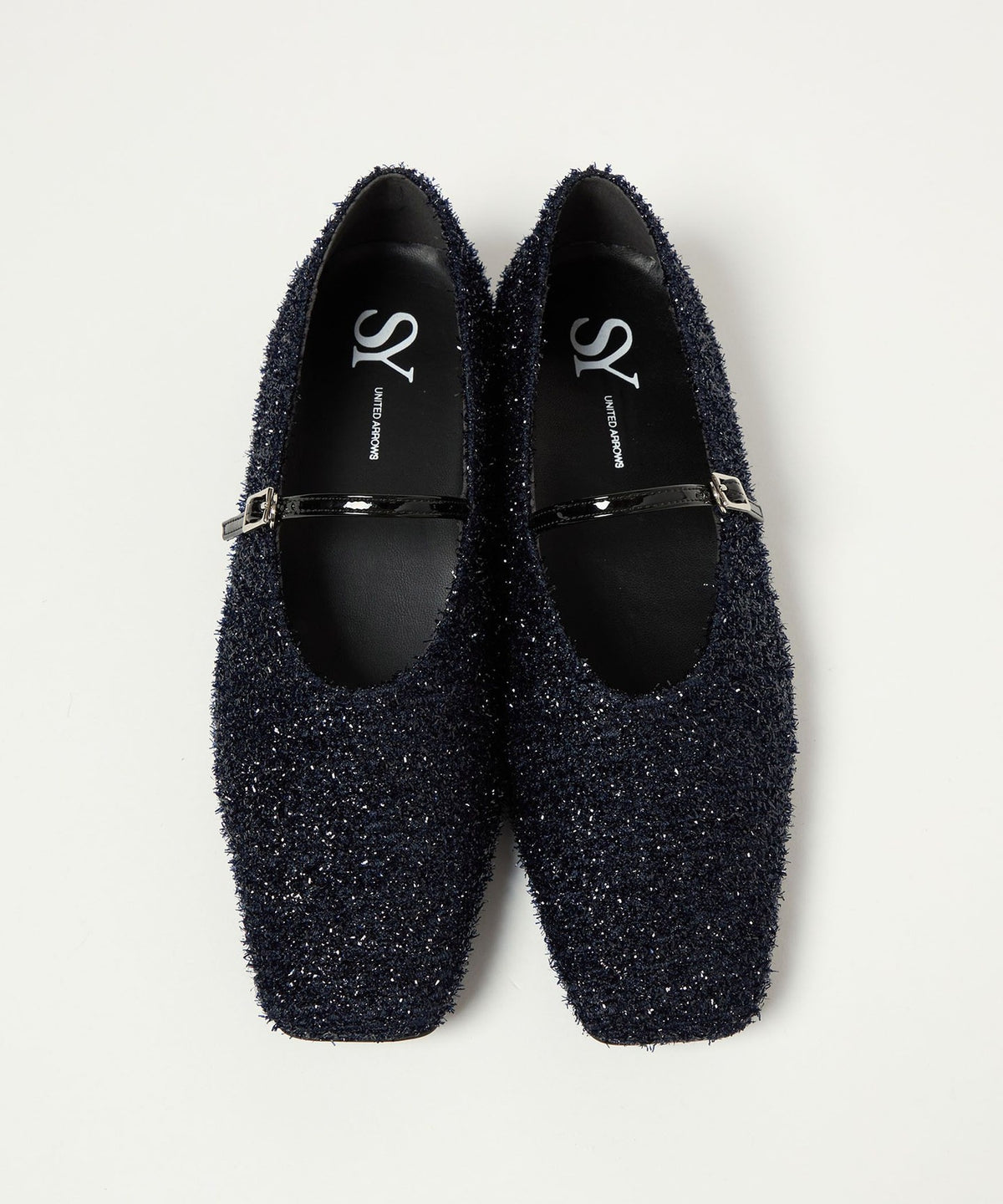 <SY> Square Mary Jane Flats 20^