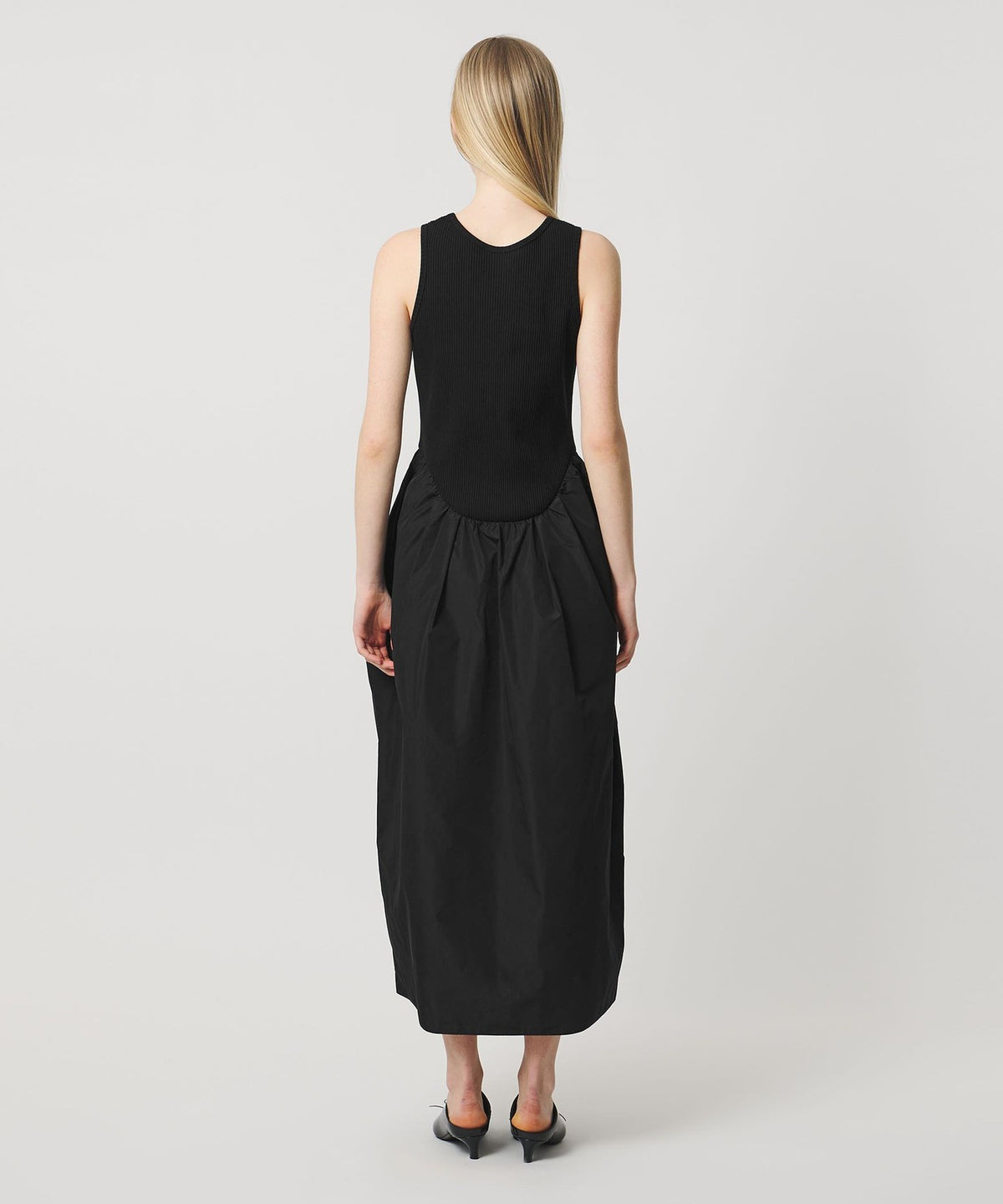 <AEWEN MATOPH> Paneled In-Tuck Washable Dress