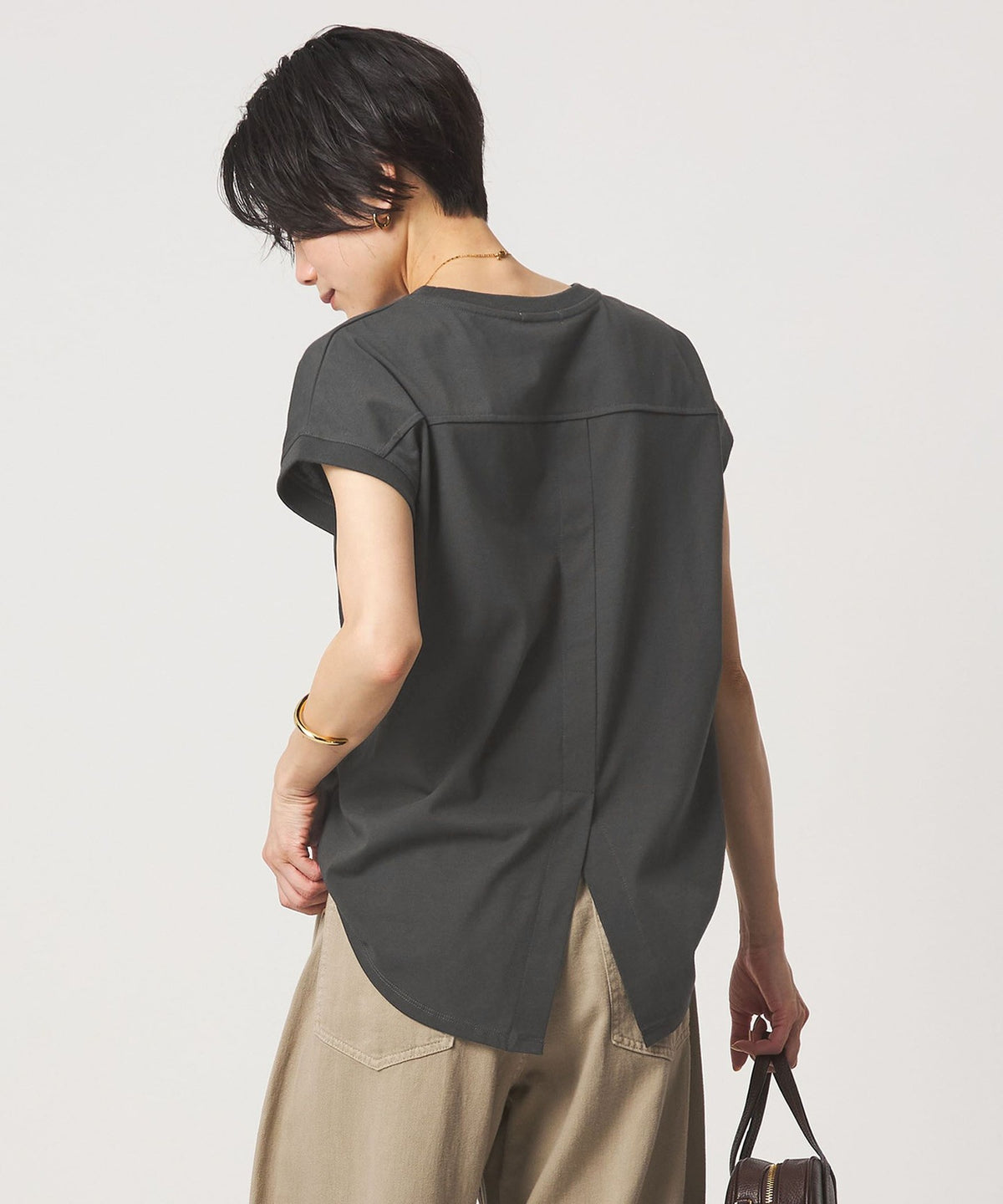 Antimicrobial Back Slit Pullover Top