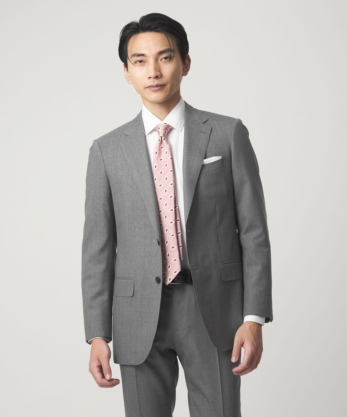 GUABELLO 针点纹两扣成套西装夹克
