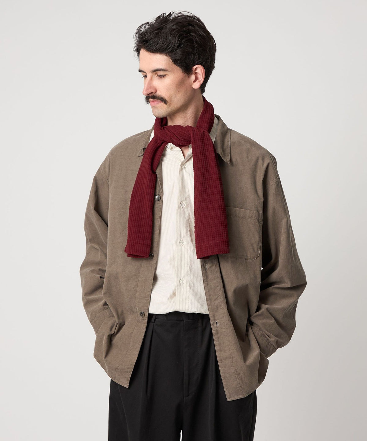 <Steven Alan> 微灯芯绒翻领宽松衬衫