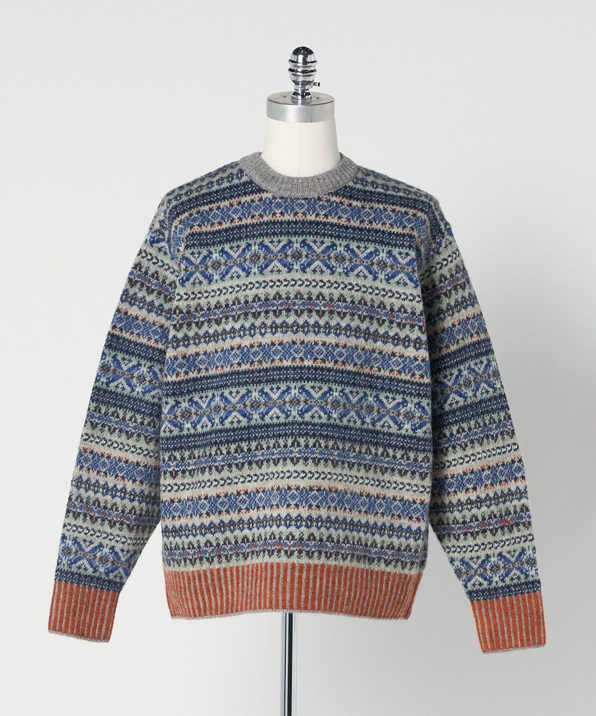 <LOEFF> Bluebird Jacquard Knit Pullover UNISEX