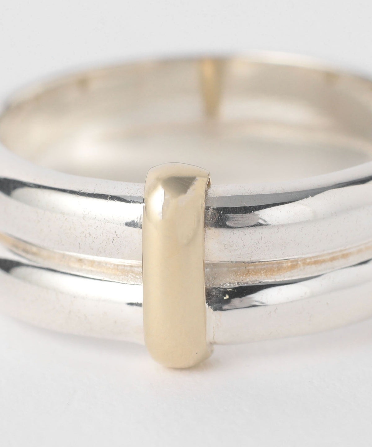 SILVER925 x BRASS Double Ring