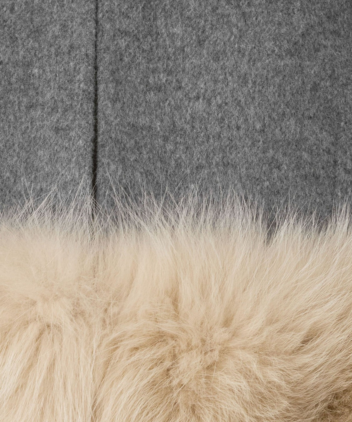 FALL2 Double-faced Wool Jacket with Removable Fox Fur