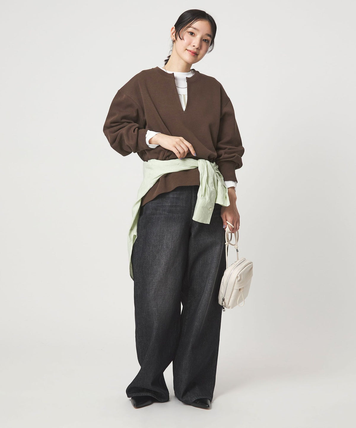 <at ease> Double-Face Pullover Cut-and-Sew