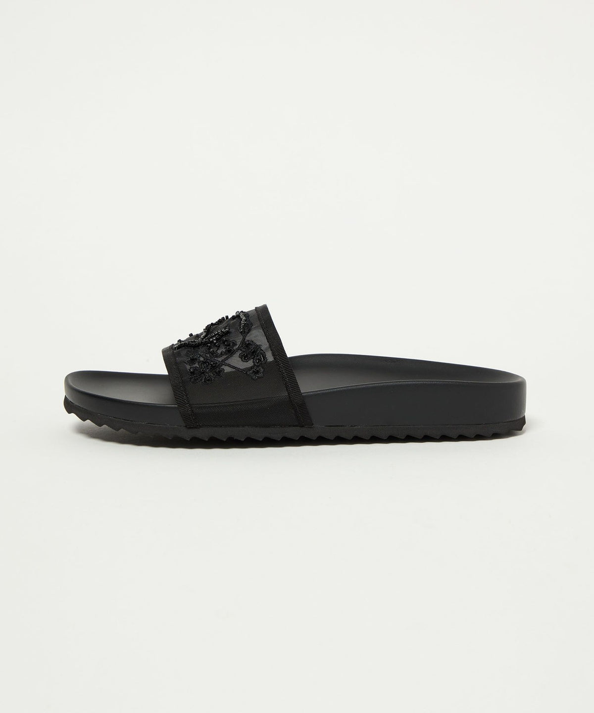 <SY> Flower Mesh Slide Sandals