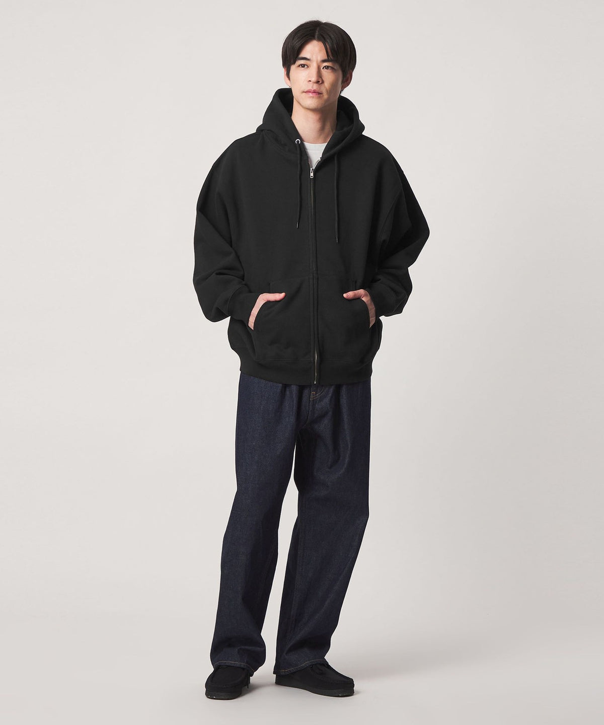 【网络限定】＜GOAT＞抓绒连帽拉链卫衣15.5盎司