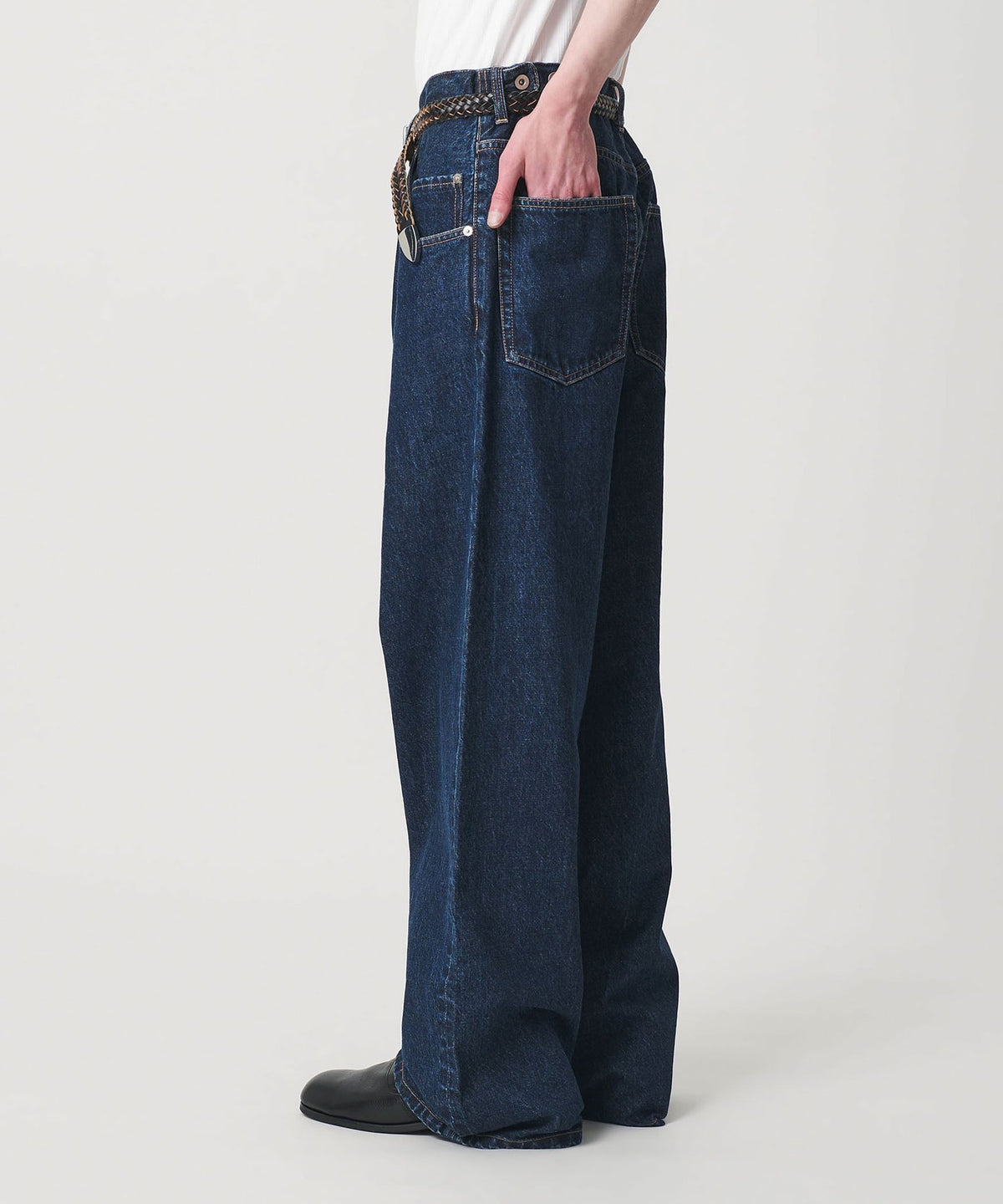 Denim Loose Pocket Baggy Pants