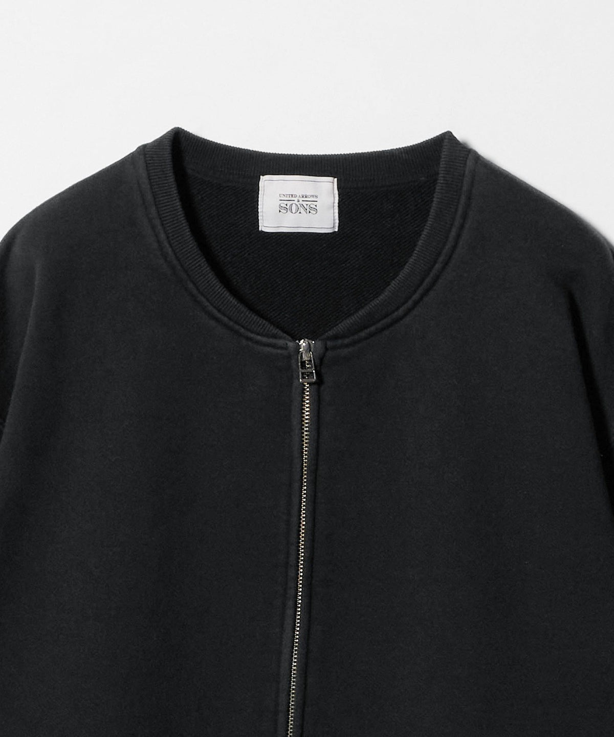 <UNITED ARROWS & SONS> FADE SWEAT ZIP CREW Sweatshirt