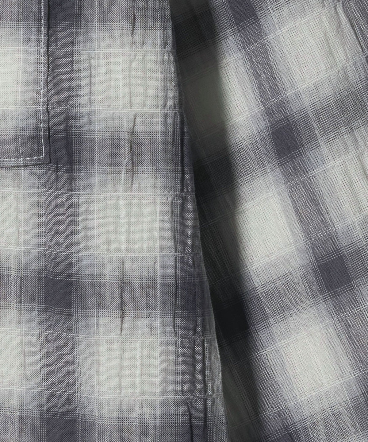 WEB Limited <at ease> Hood Check Shirt