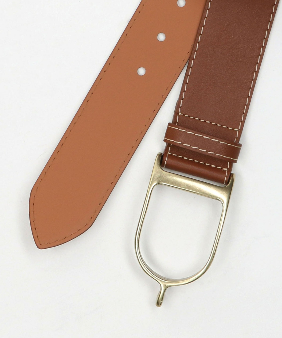＜MAISON BOINET＞LEATHER STITCHING BELT 45mm/벨트