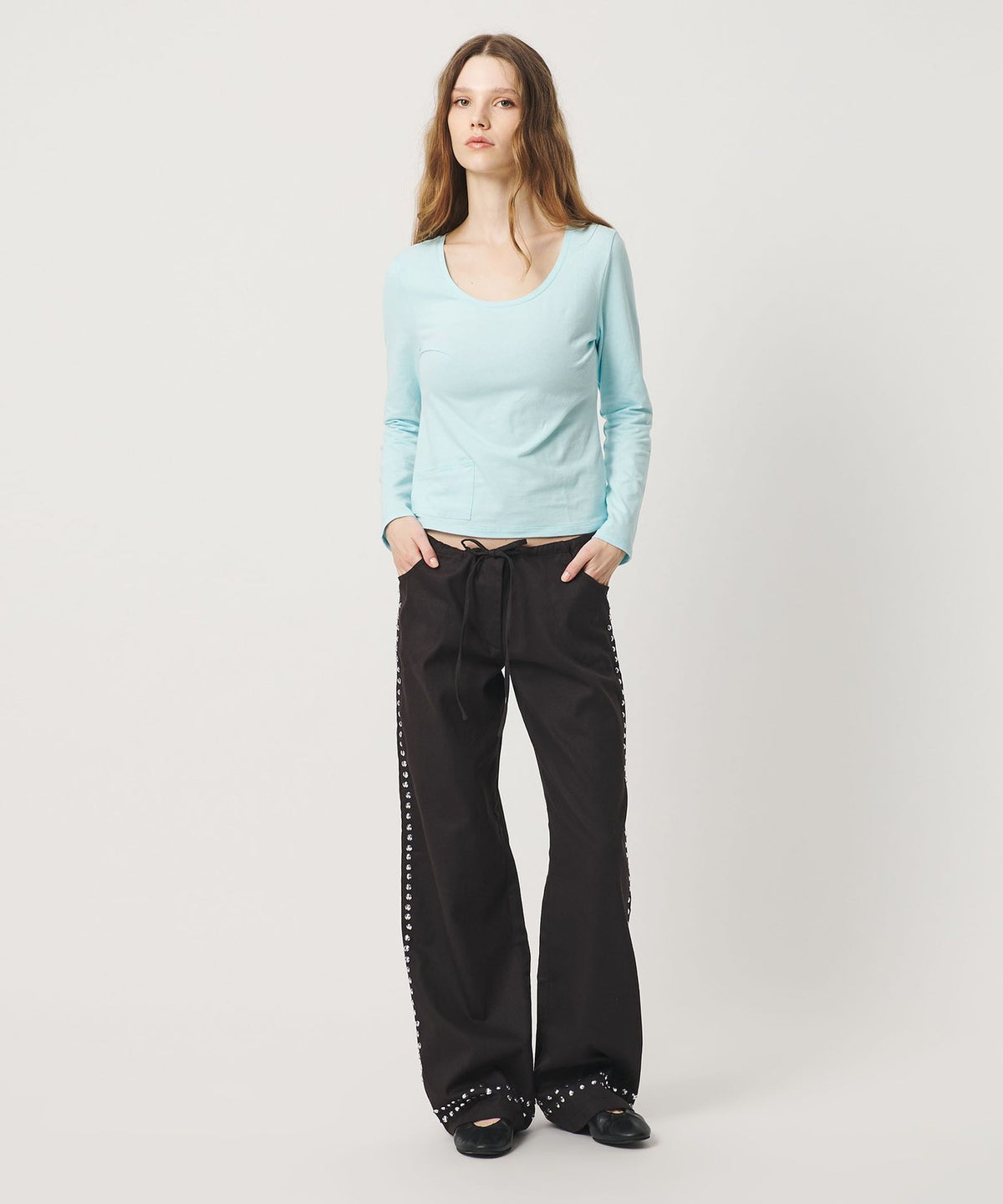 <ATTISESSION> Pocket Utility Cut-and-Sew Top